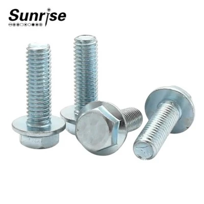 Bullone flangiato esagonale zincato DIN6921