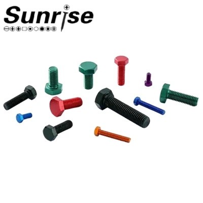 Bullone esagonale anodizzato colorato DIN933